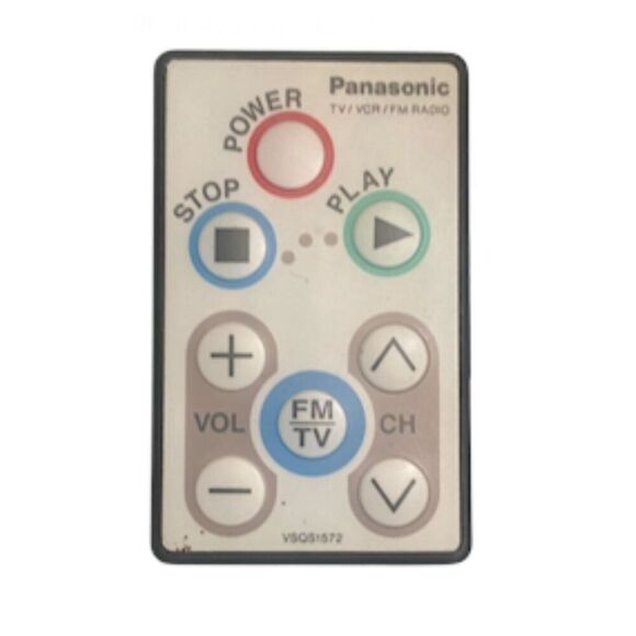 Panasonic TV/VCR/FM Radio Remote Model VSQS1572 - Picture 1 of 3